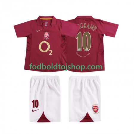 Arsenal BERGKAMP 10 2006 Retro Børn Hjemme trøje 2005 S/S
